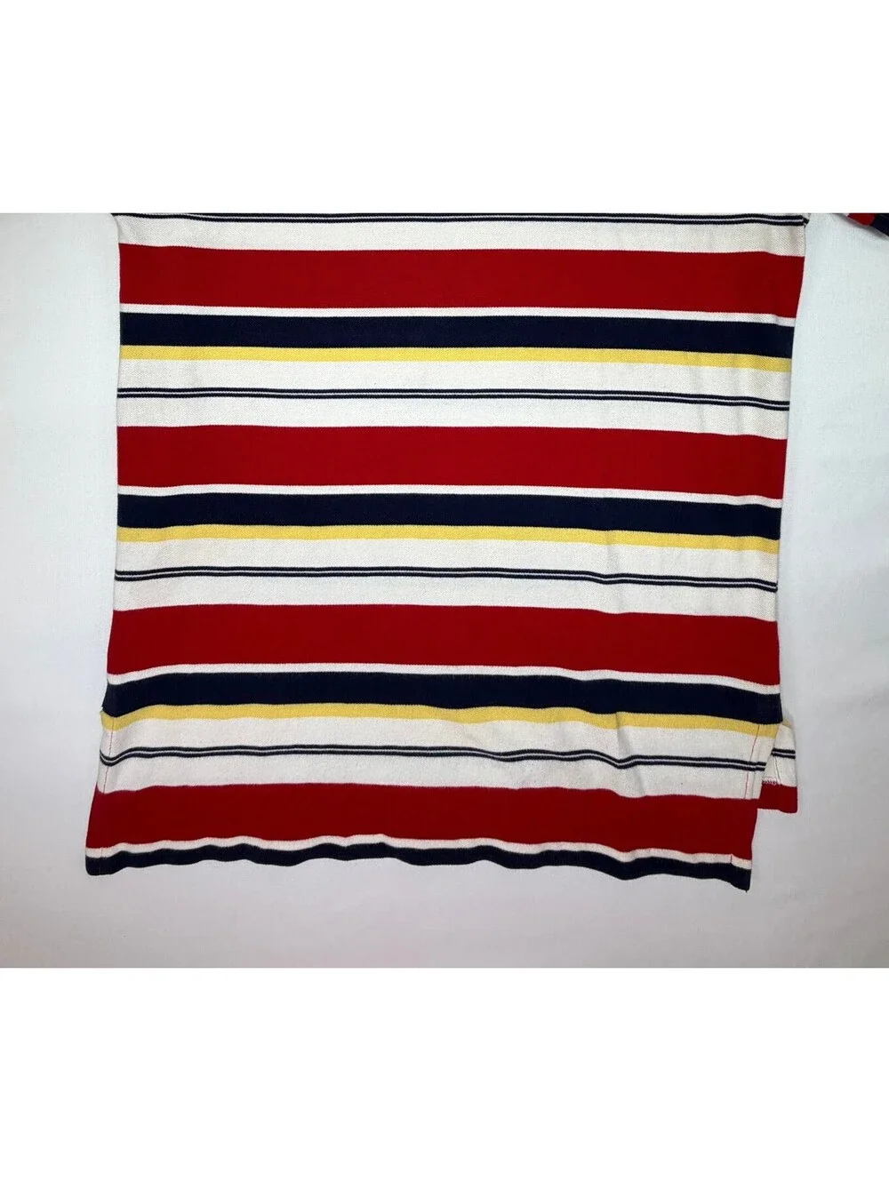 Polo Ralph Lauren Men's Polo Shirt Striped 2-Button Logo Size Large Multicolor